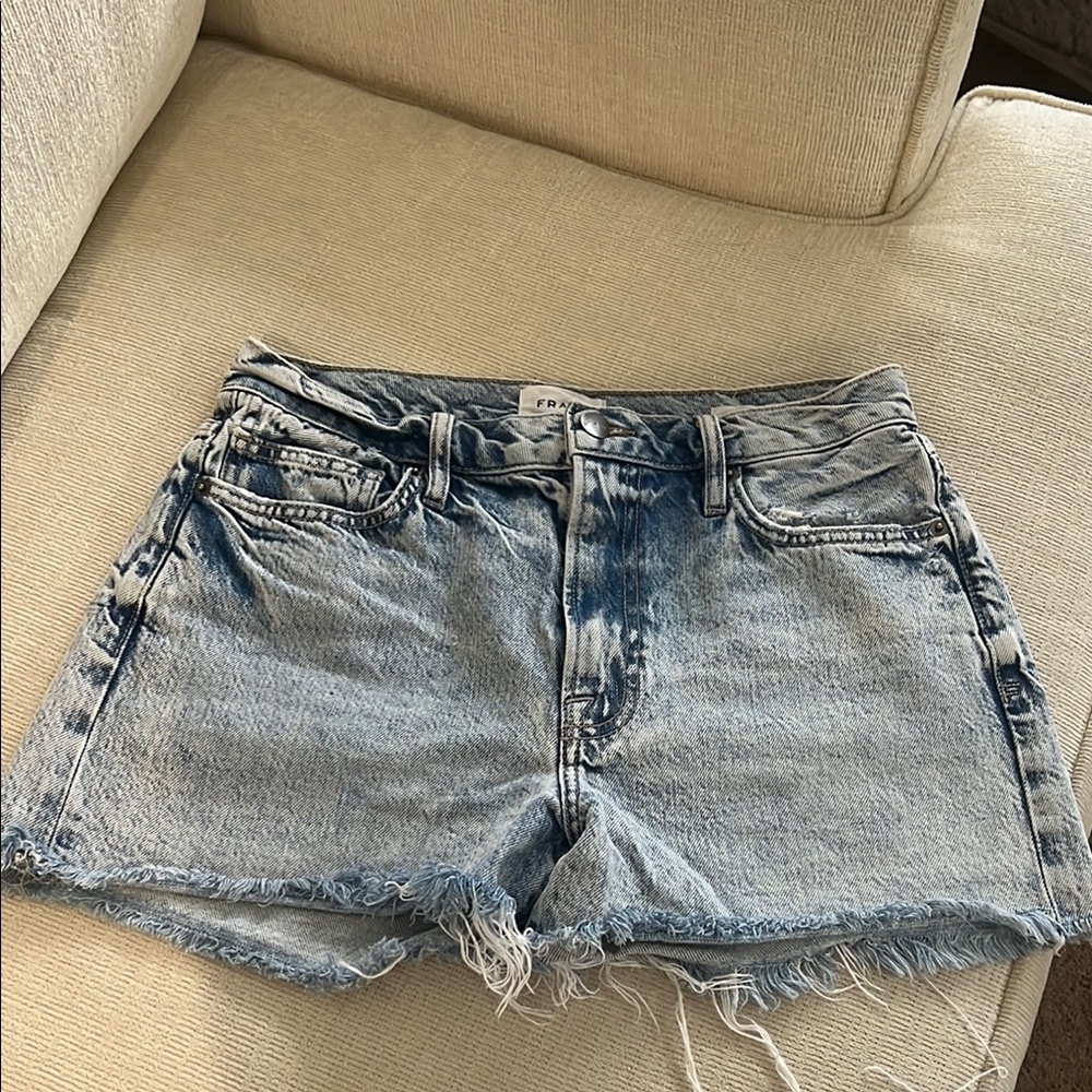 Frame Denim Blue Women's Shorts